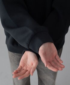 WEGO 【ユニセックス着用ITEM/MLサイズ展開】ワンポイントバイカラープルパーカー