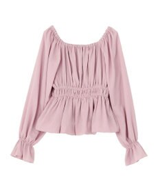 earth music&ecology バルーンヘムブラウス