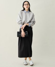 ANY L ダンボールバックリブプルオーバー