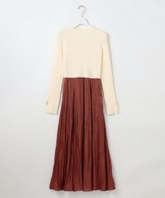 ANY SIS 【洗える】オーロラサテンコンビ ワンピース