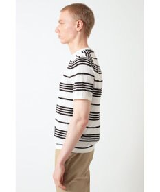 DAKS ポインテールストライプニットTシャツ