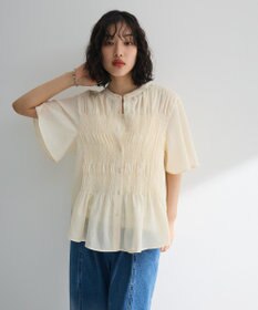 Green Parks ＳＥＴ２点マジョリカシャーリングブラウス＋タンク