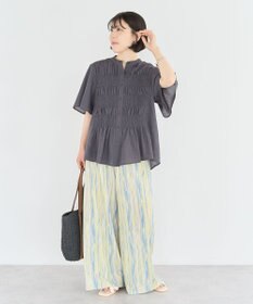 Green Parks ＳＥＴ２点マジョリカシャーリングブラウス＋タンク