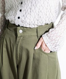 Green Parks チノタックワイドパンツ