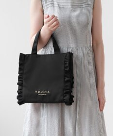 TOCCA 【美人百花掲載】【一部カラー撥水】TRIM WAVES MINITOTE ミニトートバッグ