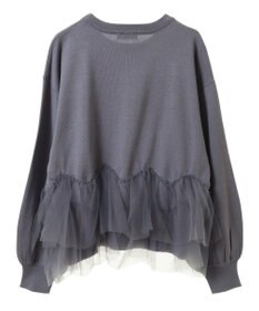 earth music&ecology チュールヘムニットプルオーバー