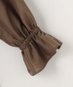 組曲 S 【洗える・涼感】シアーボイルギャザー ブラウス