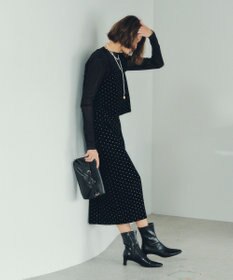 YECCA VECCA グリッタードットベロアオーバーキャミ