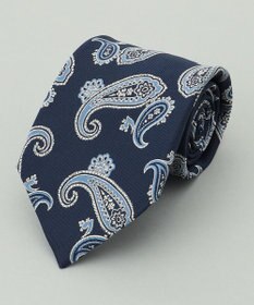 GOTAIRIKU 【日本製】西陣ネクタイ_ネイビー×サックス系