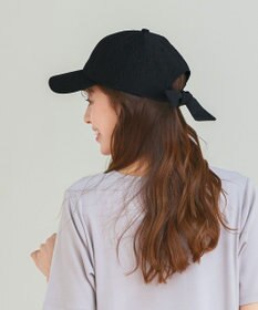 Tiaclasse 【安田美沙子さん/小倉優子さん着用】ジャガードリボンキャップ/リボンキャップ