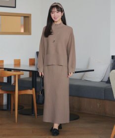 Tiaclasse 【2点セット】ニットトップス＋スカートセットアップ