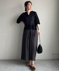 UNFILO フロスティコットン スキッパーニット