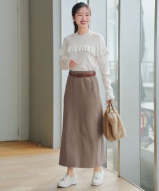 Tiaclasse 【2点セット】ニットトップス＋スカートセットアップ