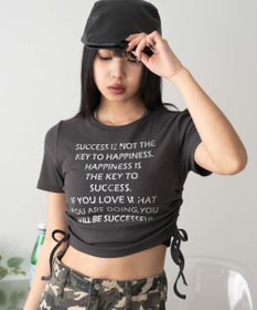 WEGO グラフィックサイドドロストリブちびT