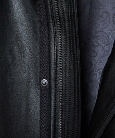 JOSEPH ABBOUD ベジタブルラムスキンレザーコート