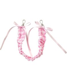 WEGO チェックリボンくしゅくしゅハンドストラップ