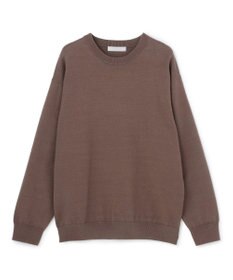 UNFILO MENS 【洗える/抗菌防臭】スムースシルキーニット クルー