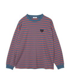 WEGO 【MLサイズ展開】ボーダーワンポイントT（LS）