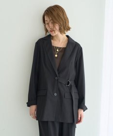 YECCA VECCA 2wayアシメデザインロングジャケット