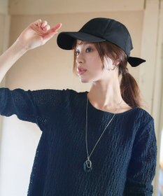 Tiaclasse 【安田美沙子さん/小倉優子さん着用】ジャガードリボンキャップ/リボンキャップ