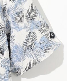 JOSEPH ABBOUD MOUNTAIN 【通気性・腰ポケット付き】ジャングルリーフプリント 半袖シャツ