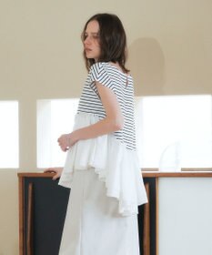 YECCA VECCA アシメペプラムカットソー