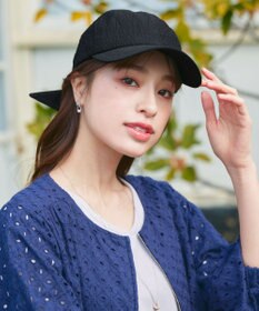 Tiaclasse 【安田美沙子さん/小倉優子さん着用】ジャガードリボンキャップ/リボンキャップ