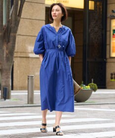 自由区 【洗える・XSサイズあり】タイプライターピースダイ ワンピース