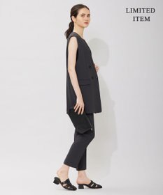 ICB 【WEB限定・洗える】BackSatinGeorgette ドロストパンツ