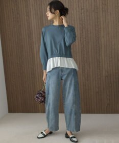 組曲 ストレッチクリアドッキング ニットプルオーバー