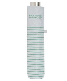 MOONBAT 【フワクール生地使用/軽量】MACKINTOSH PHILOSOPHY 遮光 晴雨兼用 折りたたみ日傘 ボーダー