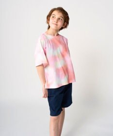 OP／FILA 【RUSTY】ニコちゃん×タイダイ柄半袖Tシャツ