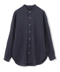 JOSEPH HOMME FRENCH LINEN OX BAND COLLAR SHIRT