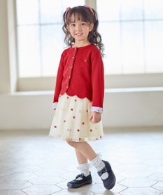 ANY KIDS 【Strawberry Collection】総刺繍 いちごチュールスカート
