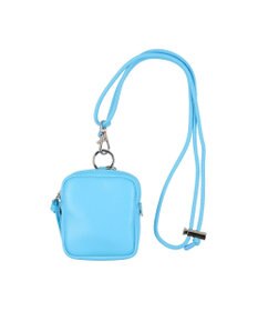 UNBILLION ペルケ perche / 蛍光レザーストラップ付き・チャームポーチショルダー