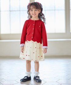 ANY KIDS 【Strawberry Collection】総刺繍 いちごチュールスカート