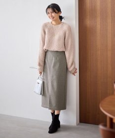 ANY カーリーファンシーニット