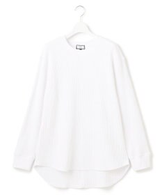 J.PRESS YORK STREET 【WOMEN】サーマルラウンドヘム ロングスリーブTシャツ