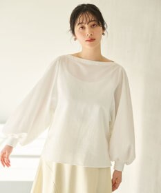 #Newans 【撥水】ボートネックリラクシーシャツ