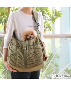 PET PARADISE ペットパラダイス  スリング キャリーバッグ  《キルトギャザー》 小型犬 約4～8kg