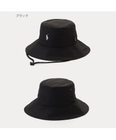 MOONBAT 【遮熱・遮光】POLO RALPH LAUREN（ポロ ラルフ ローレン）ポロポニー刺繍 リップストップ パラソルハット 帽子 あごひも付き