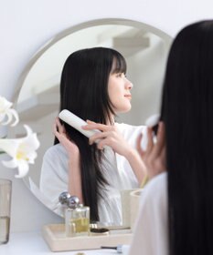 YAMATO テーブル＆キッチン 【フェスティノ】充電式スタイリングヒーターブラシ  サンドベージュ  SMHB-049-SB