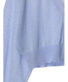 earth music&ecology シアーラメＶネックカーディガン