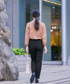 Tiaclasse 【GOLD LABEL・日本製・洗える】 カシミアタッチテーパードパンツ