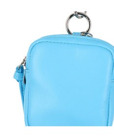 UNBILLION ペルケ perche / 蛍光レザーストラップ付き・チャームポーチショルダー