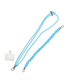 UNBILLION ペルケ perche / 蛍光レザーストラップ付き・チャームポーチショルダー