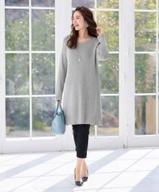 Tiaclasse L 【洗える】リラックス感のあるラグランスリーブニット