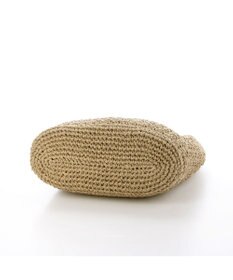 UNBILLION カシュカシュ cachecache / ドロストフリルハンドル地柄編みトート カゴバッグ