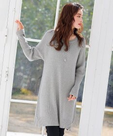 Tiaclasse L 【洗える】リラックス感のあるラグランスリーブニット