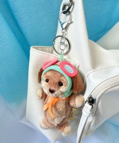 WEGO ぴぽぴぽパイロットドッグキーホルダー